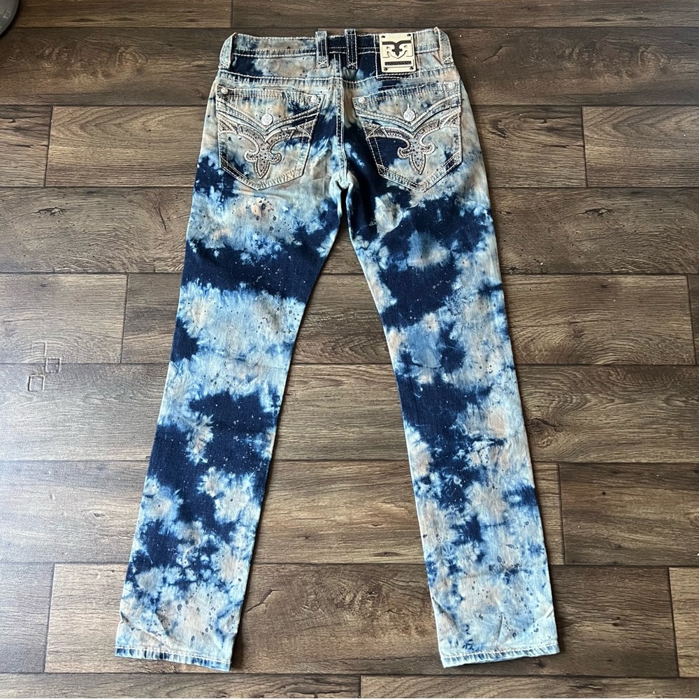 Rock Revival Men's Gore Alternative Straight Acid Wash Denim Jeans Size 32x32